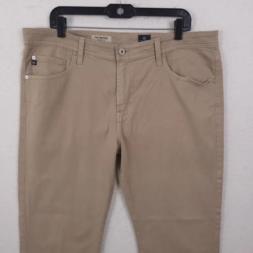 Adriano Goldschmied The Protege Pants Mens 38x34 Fits 38x30 Khaki Straight Leg